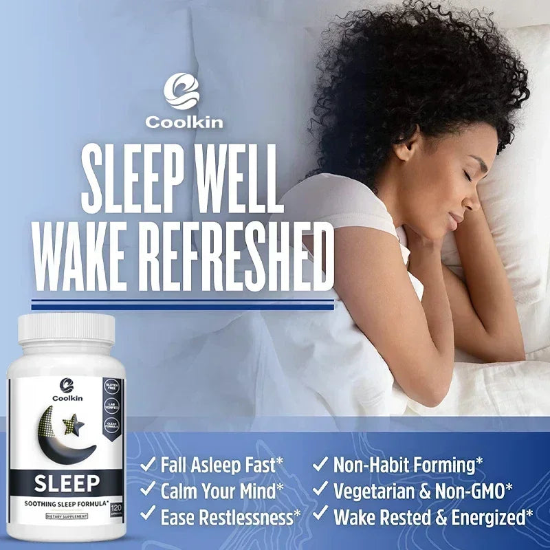 Sleep Supplement - with Valerian Root, Melatonin - Promote Rapid Falling Asleep and Improve Sleep Quality