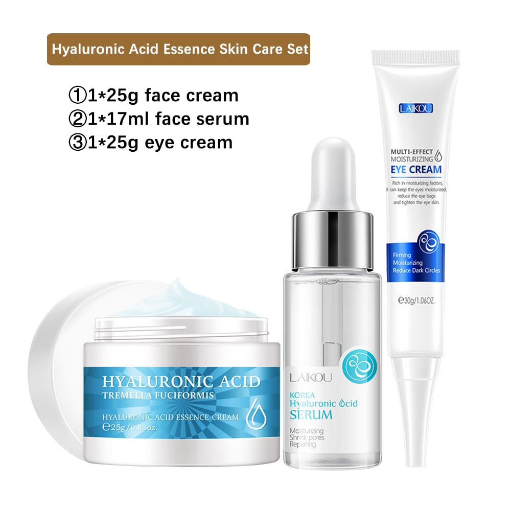 Snail Collagen Face Cream 24K Gold Serum Eye Cream Anti Aging Beauty Facial Skin Care Set Whitening Day Cream Skincare Produtc