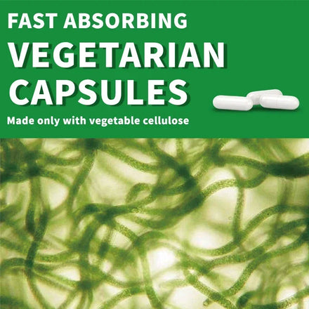 Spirulina Capsules 3000mg - Supports Immune Health and Cardiovascular Function, and Enhances Digestion