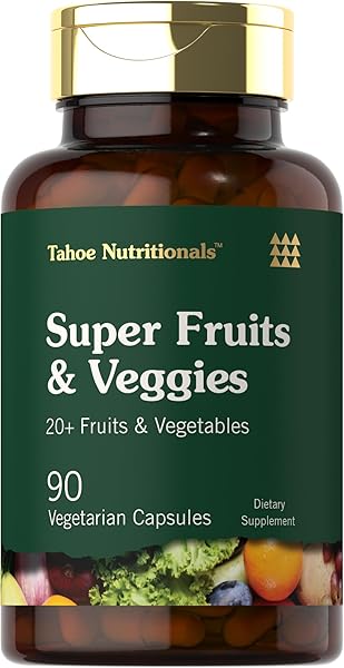 Super Fruits and Veggies Capsules | 90 Count | Vegetarian, Non-GMO and Gluten Free Supplement in Pakistan in Pakistan Super Fruits and Veggies Capsules | 90 Count | Vegetarian, Non-GMO and Gluten Free Supplement in Pakistan in Pakistan