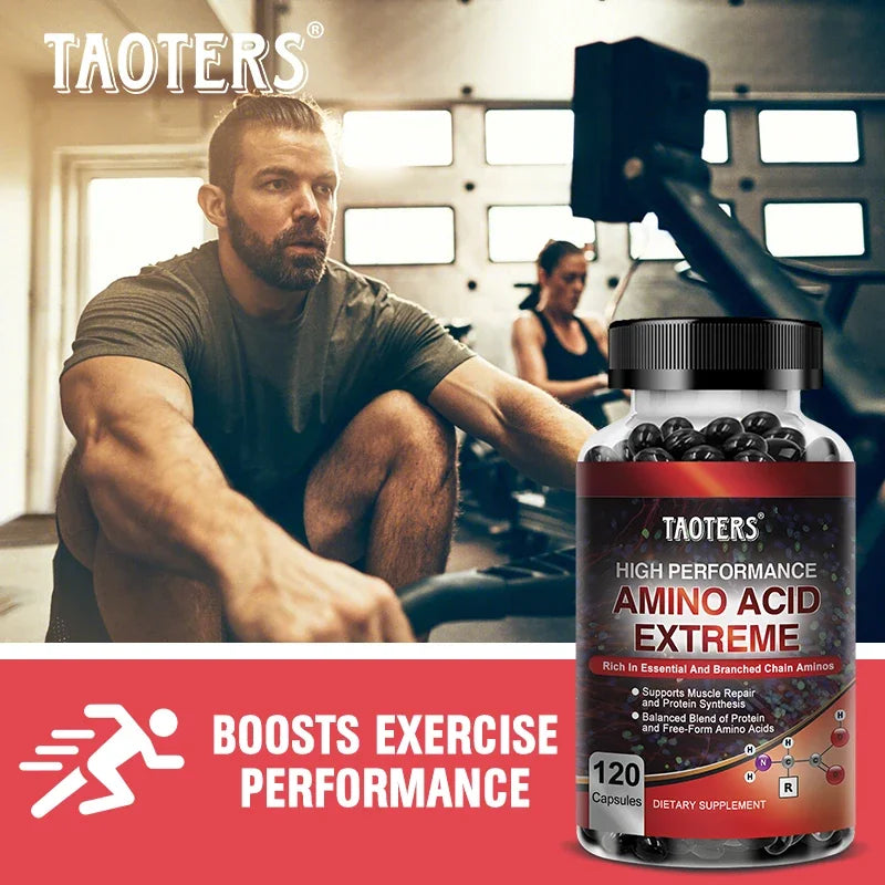 Taoters High Performance Amino Acid Supplement - Helps Repair Muscles, Build Muscle Mass, Energy Support and Protein Synthesis