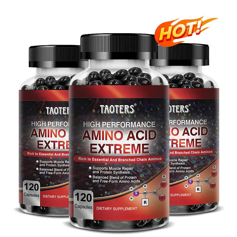 Taoters High Performance Amino Acid Supplement - Helps Repair Muscles, Build Muscle Mass, Energy Support and Protein Synthesis