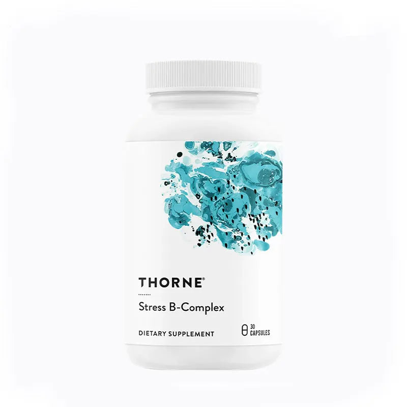 Thorne Stress B Complex - Highly Absorbed, Active Vitamins B2, B6, B12 and Folic Acid