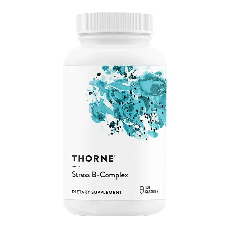 Thorne Stress B Complex - Highly Absorbed, Active Vitamins B2, B6, B12 and Folic Acid
