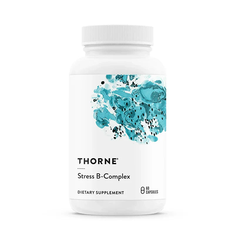 Thorne Stress B Complex - Highly Absorbed, Active Vitamins B2, B6, B12 and Folic Acid