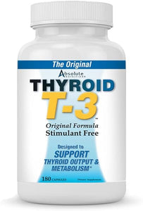Thyroid T-3 Radical Metabolic Booster, Energy & Focus Unflavored Thyroid Support Formula Capsules, Natural Metabolism Booster, Support Healthy Thyroid Function, 180 Capsules in Pakistan