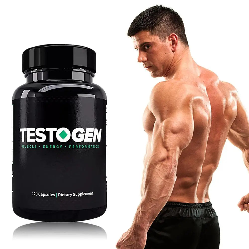 Triple Action Testosterone Booster for Men - Enhance Muscle Growth, Metabolism & Mental State