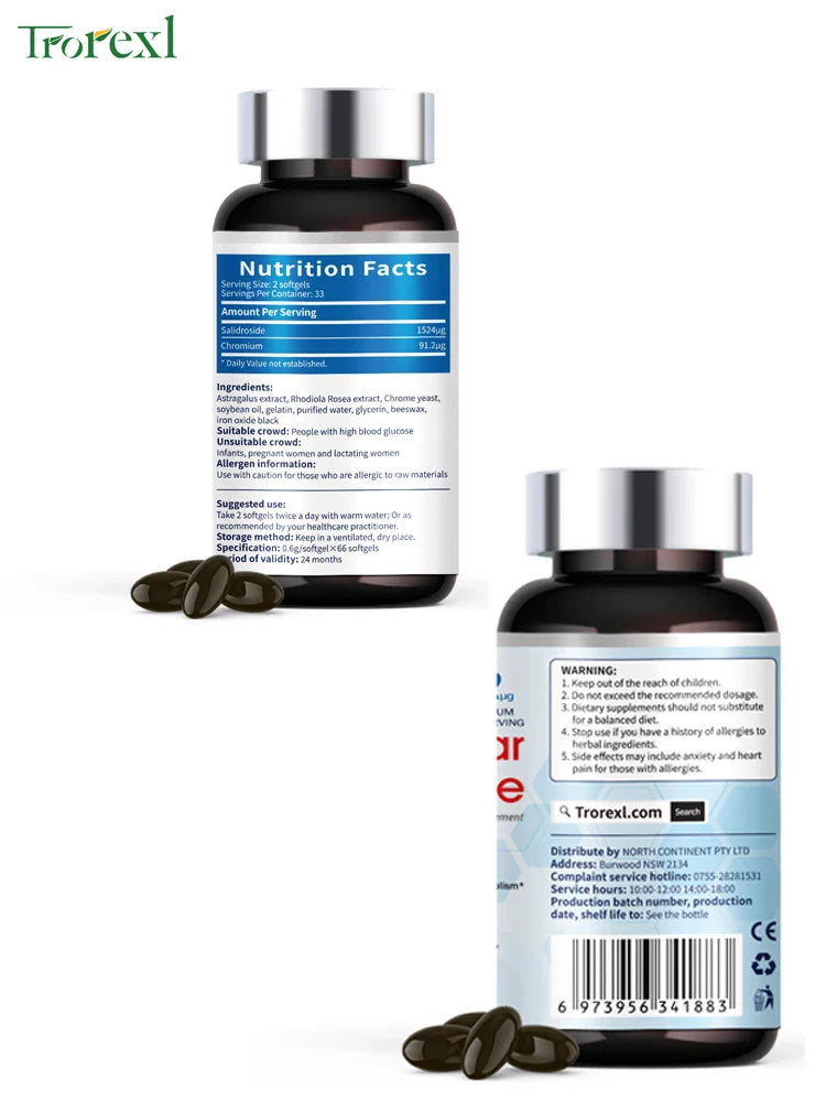 Trorexl blood sugar supplement,diabetes,sugar blocker,lowering blood fat,prevent arteriosclerosis