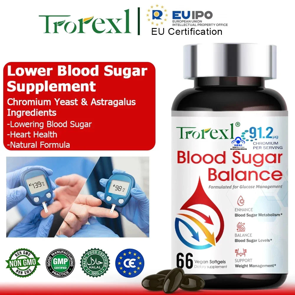 Trorexl blood sugar supplement,diabetes,sugar blocker,lowering blood fat,prevent arteriosclerosis