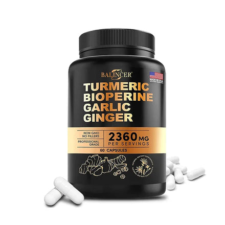 Turmeric Curcumin with Black Pepper for Optimal Absorption, Best Vegan Joint Support Supplement