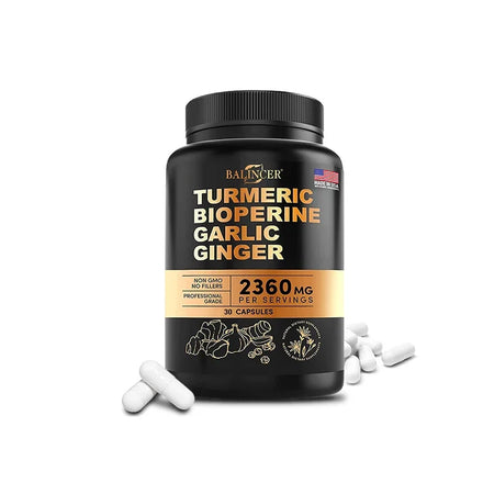 Turmeric Curcumin with Black Pepper for Optimal Absorption, Best Vegan Joint Support Supplement