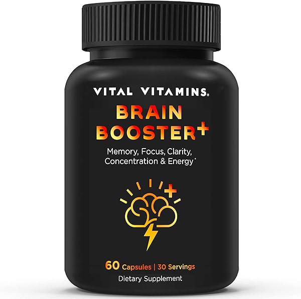 Vital Vitamins Brain Supplements for Memory & Focus - Brain Booster Plus Lion's Mane - Nootropic Brain Health - Memory, Clarity, Energy, Brain Fog in Pakistan in Pakistan Vital Vitamins Brain Supplements for Memory & Focus - Brain Booster Plus Lion's Mane - Nootropic Brain Health - Memory, Clarity, Energy, Brain Fog in Pakistan in Pakistan