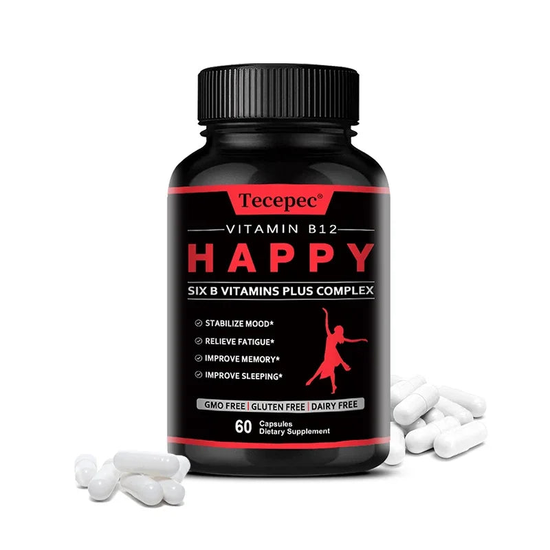 Vitamin B12 - B-complex Vitamin Supplement To Support Energy Metabolism, Nervous System Support, Brain, Heart Health