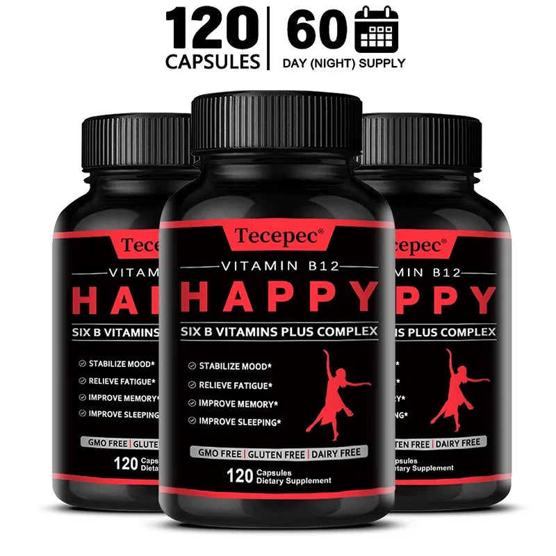 Vitamin B12 - B-complex Vitamin Supplement To Support Energy Metabolism, Nervous System Support, Brain, Heart Health