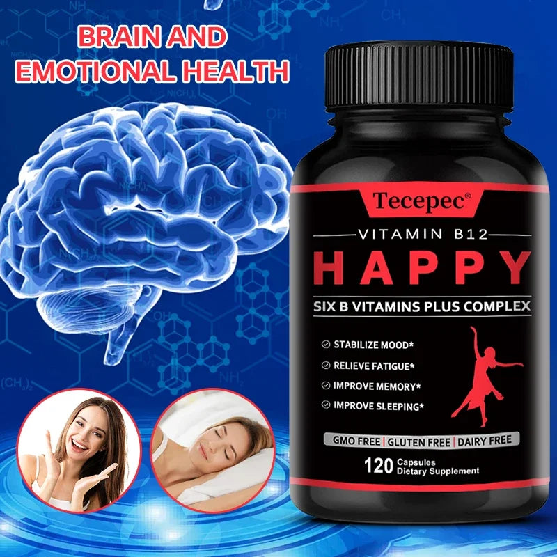 Vitamin B12 - B-complex Vitamin Supplement To Support Energy Metabolism, Nervous System Support, Brain, Heart Health