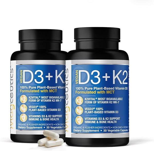 Vitamin D3 K2 with MCT, 5000 IU Vegan D3 & 10 in Pakistan