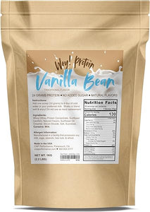 Whey Protein, Traditional Mexican Flavor, Sugar-Free, Gluten-Free, 23g Protein, Made in USA, 30 Servings (Vanilla Bean, 2.2 Pound) in Pakistan