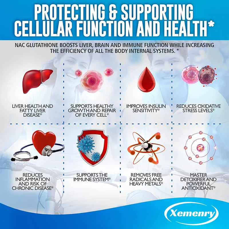 With Milk Thistle Extract - Kidney & Liver Support, Detox & Repair Capsules, NAC Capsules Premium Supplements