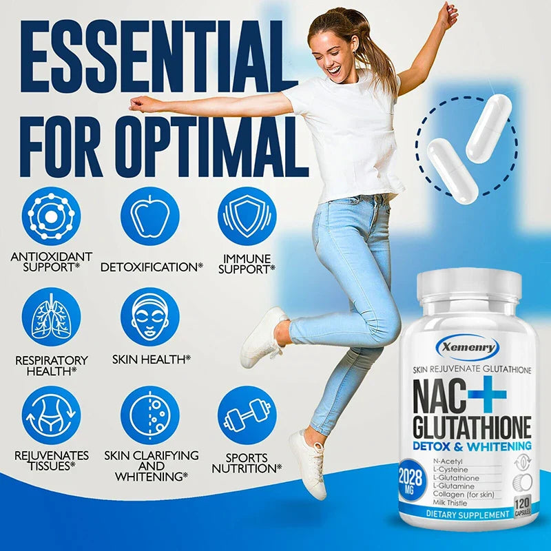With Milk Thistle Extract - Kidney & Liver Support, Detox & Repair Capsules, NAC Capsules Premium Supplements