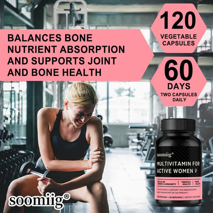 Women's Multivitamin Supplement - Rich in Vitamins and Minerals - Supports Immune, Hair, Skin, Energy and Bones