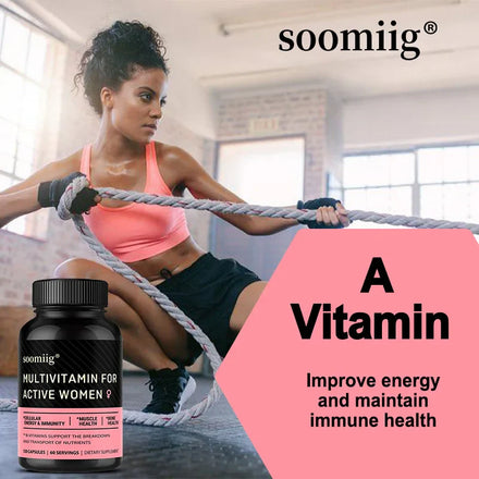 Women's Multivitamin Supplement - Rich in Vitamins and Minerals - Supports Immune, Hair, Skin, Energy and Bones