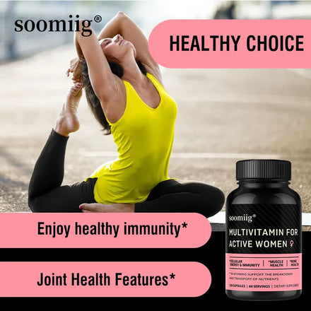 Women's Multivitamin Supplement - Rich in Vitamins and Minerals - Supports Immune, Hair, Skin, Energy and Bones