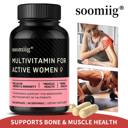 Women's Multivitamin Supplement - Rich in Vitamins and Minerals - Supports Immune, Hair, Skin, Energy and Bones