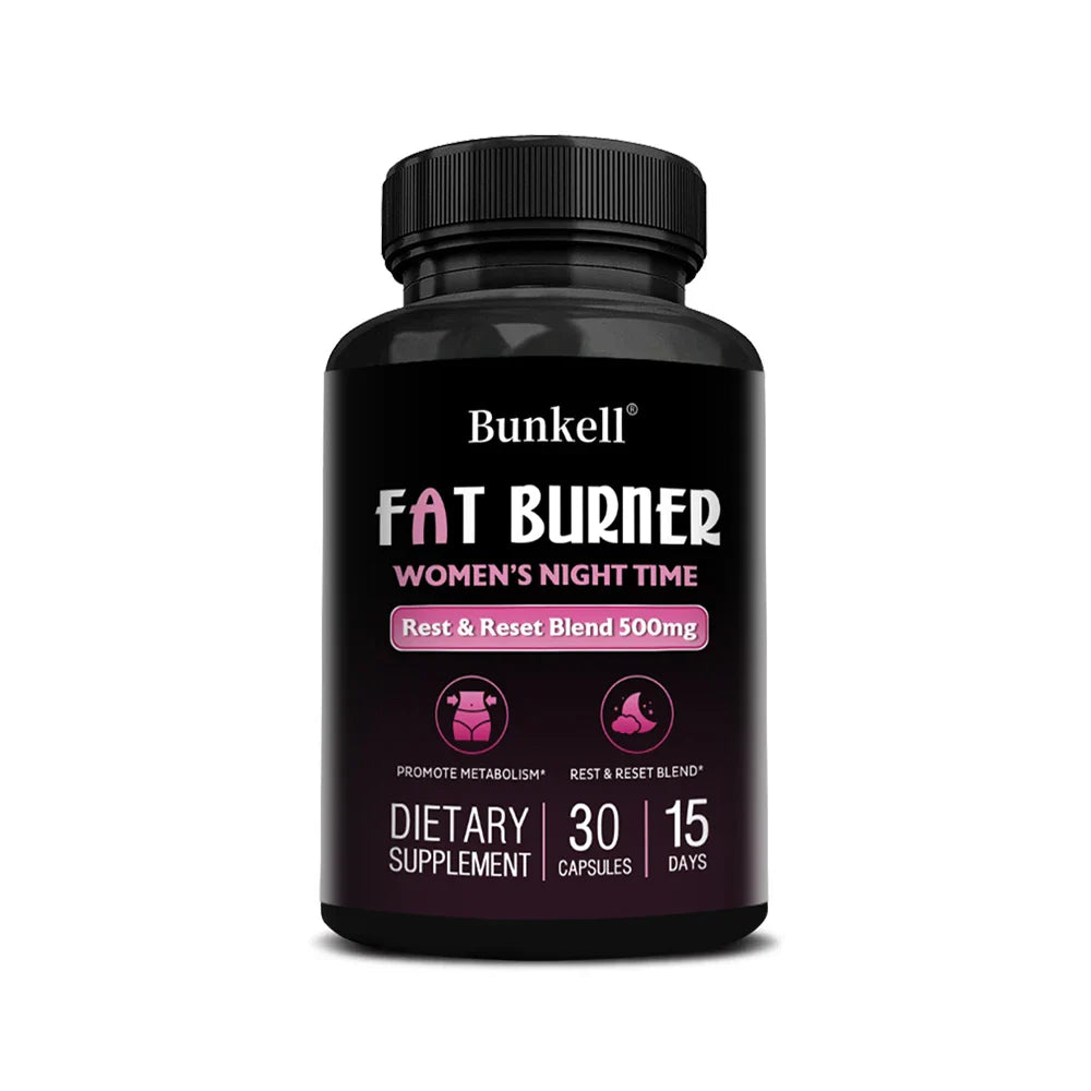 Women's Night Fat Burner, Helps Reduce Belly Fat, Manage Weight, Support Sleep, Dietary Supplement