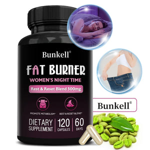 Women's Night Fat Burner, Helps Reduce Belly Fat, Manage Weight, Support Sleep, Dietary Supplement