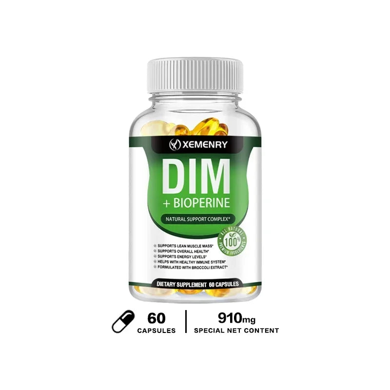 Xemenry DIM Supplement with Piperine 120 Capsules