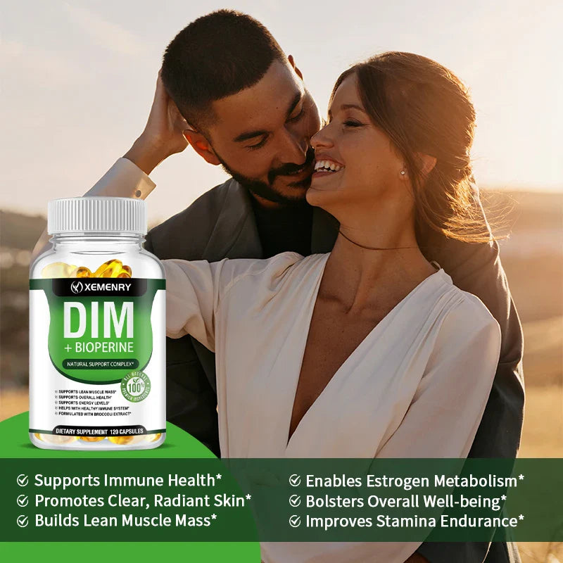 Xemenry DIM Supplement with Piperine 120 Capsules