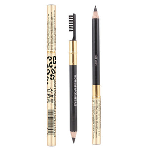 Yalaiyi Brand Eyebrow Pencil Leopard Print Eyebrow Pencil Kuaishou And Douyin Live Broadcast Hot Selling Waterproof Distinct Look Wild Eyebrow Pencil