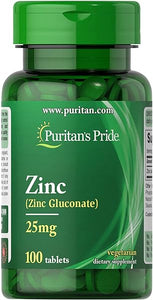 Zinc 25 Mg to Support Immune System Health Tablets, White, 100 Count in Pakistan