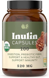 Complete Natural Products Organic Inulin Capsules - 520mg 100 Pills, Organic Jerusalem Artichoke Inulin Capsules in Pakistan