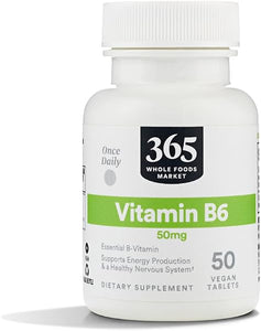 365 by Whole Foods Market, Vitamin B6 50Mg, 50 Tablets in Pakistan