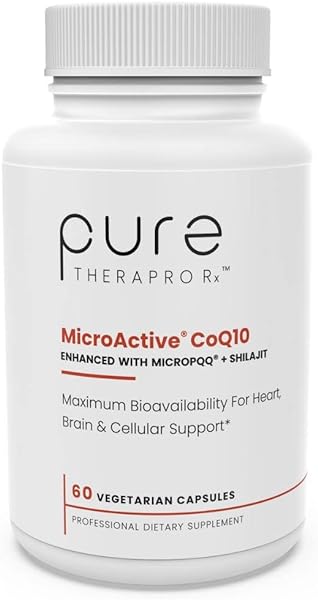 MicroActive CoQ10 Enhanced with MicroPQQ + Shilajit “Sustained Release” 60 Veg Caps | Convenient Once a Day Clinical Dose | 2 Month Supply | Vegan | Pharmaceutical Grade in Pakistan