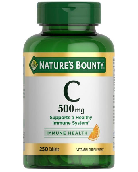 Nature’s Bounty Vitamin C, Supports a Healthy Immune System, Vitamin Supplement, 500mg, 250 Tablets