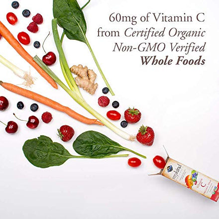 Garden of Life Organics Vitamin C for Kids and Adults, Organic Vitamin C Spray for Skin Health - Cherry Tangerine, Vitamin C Supplement Antioxidant for Immune Support, 2 fl oz Liquid Drops