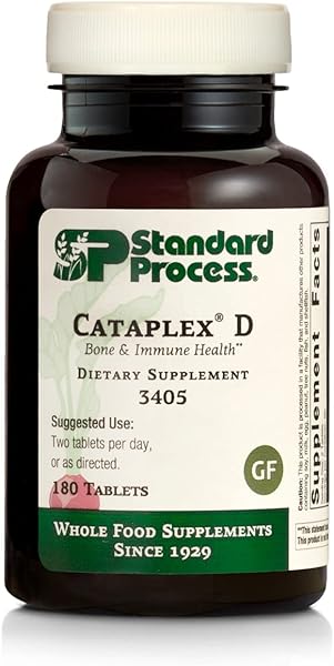 Standard Process Cataplex D - Whole Food Immune Support, Digestive Health, Bone Strength and Bone Health with Cholecalciferol, Calcium Lactate, and Ascorbic Acid - Vegetarian - 180 Tablets in Pakistan