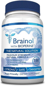 Brainol - The Smartest Choice For A Brain Boosting Nootropic - Enhance Mental Performance, Focus and Clarity - With DMAE, Huperzine A, BioPerine - Vegan-Friendly - 180 Capsules - 3 Month Supply in Pakistan