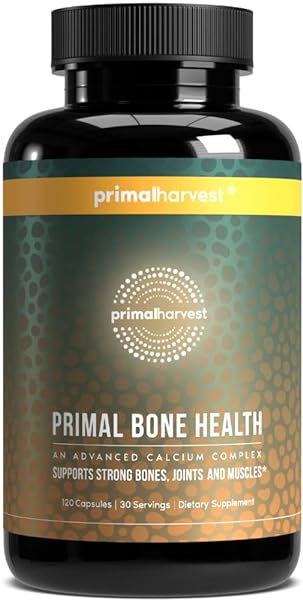Calcium Carbonate Bone Health Complex by Primal Harvest for Men and Women with Calcium, Magnesium, Zinc, Manganese, Potassium, and L-Carnitine in Pakistan