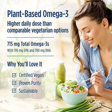Nordic Naturals Algae Omega - 90 Soft Gels - - Certified Vegan Algae Oil Supplement in Pakistan