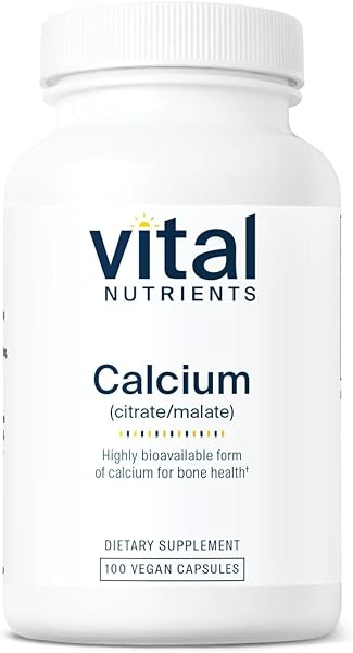Vital Nutrients Calcium Citrate and Malate Complex 150mg | Vegan Supplement | Support Bone Strength, Muscle and Cardiovascular Health* | Gluten, Dairy and Soy Free | 100 Capsules in Pakistan