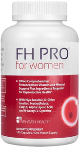 Fairhaven Health FH Pro for Women | Premium Fertility Supplement for Women | Cycle Regularity and Egg Quality for Her | Female Multivitamin for Conception Support | 180 Capsules | 1 Month Supply in Pakistan