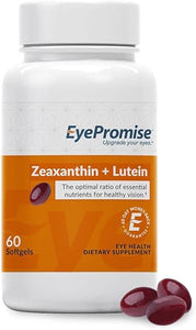 EyePromise Zeaxanthin + Lutein Eye Vitamin - 60 Softgels Capsules Made with Natural Ingredients for Diets Including Gluten Free and Vegetarian - Protect & Enhance Your Eye Health Completely in Pakistan