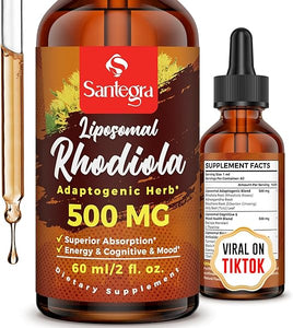 57,000 MG Liposomal Active Rhodiola Rosea Supplement, Rhodiola Root Extract, Liquid for High Absorption, Rhodiola Rosea Root Extract Tincture for Energy, Stress, Mood, Vegan, 60 ml in Pakistan