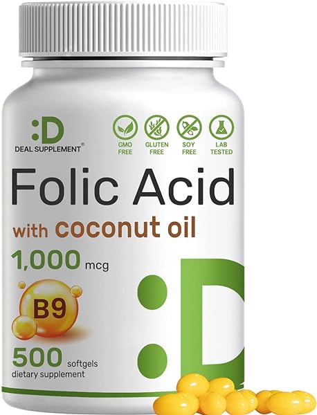 DEAL SUPPLEMENT Folic Acid 1000 mcg (1 mg), 5 in Pakistan