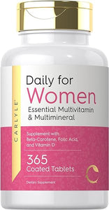 Women’s Multivitamin | 365 Tablets | Vitamin and Mineral Supplement | Non-GMO, Gluten Free | by Carlyle in Pakistan