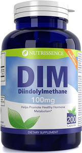 DIM Supplement – 100mg 200 Capsules – Diindolylmethane – Nutrissence in Pakistan
