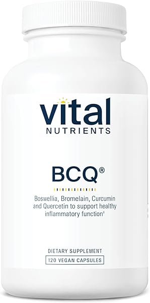 Vital Nutrients BCQ | Bromelain, Curcumin and Quercetin | Herbal Support for Joint, Sinus and Digestive Health* | Vegan Supplement | Gluten, Dairy and Soy Free | 120 Capsules in Pakistan